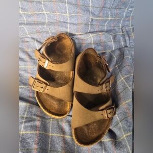 Birkenstock Child Size 26 Roma Birkibuc Sport Sandals w/3-Way Adjustable…